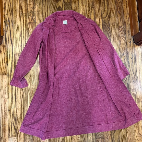 Vintage Pepper Tree Dress Heather Burgundy S - Picture 2 of 4